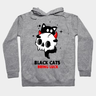 BLACK CATS BRING LUCK Hoodie